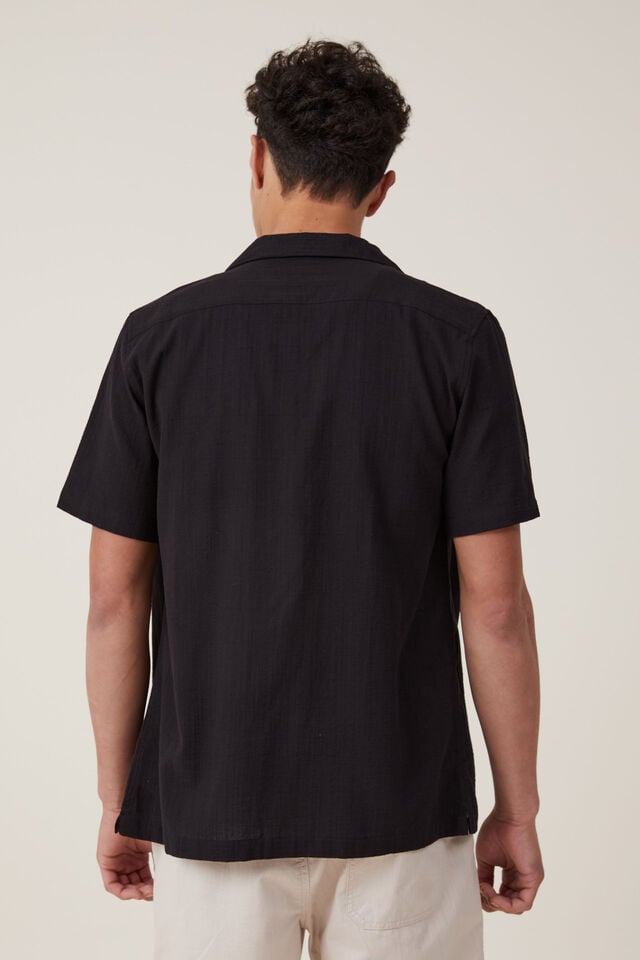 Riviera Short Sleeve Shirt, BLACK