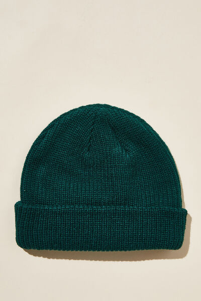 Heavy Knit Beanie, FOREST