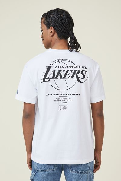 Active Nba Logo T-Shirt, LCN NBA WHITE / LOS ANGELES LAKERS