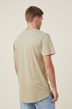 Camiseta Organic Longline T-Shirt, GRAVEL STONE - vista alternativa 3