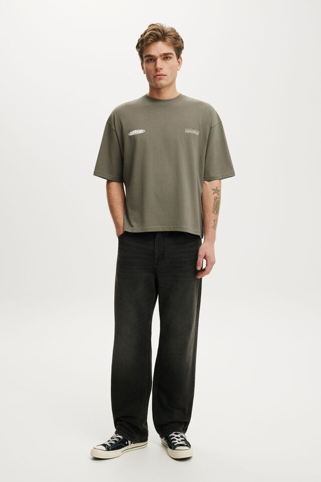 Camiseta - Short Fit Graphic T-Shirt, SLATE STONE / ALTER