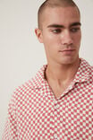 Cabana Short Sleeve Shirt, RED CHECKERBOARD - alternate image 4
