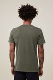 Camiseta - Organic Crew T-Shirt, MILITARY - vista alternativa 3
