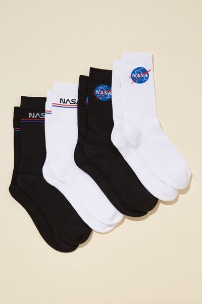 License 4 Pack Of Socks, LCN NAS / NASA