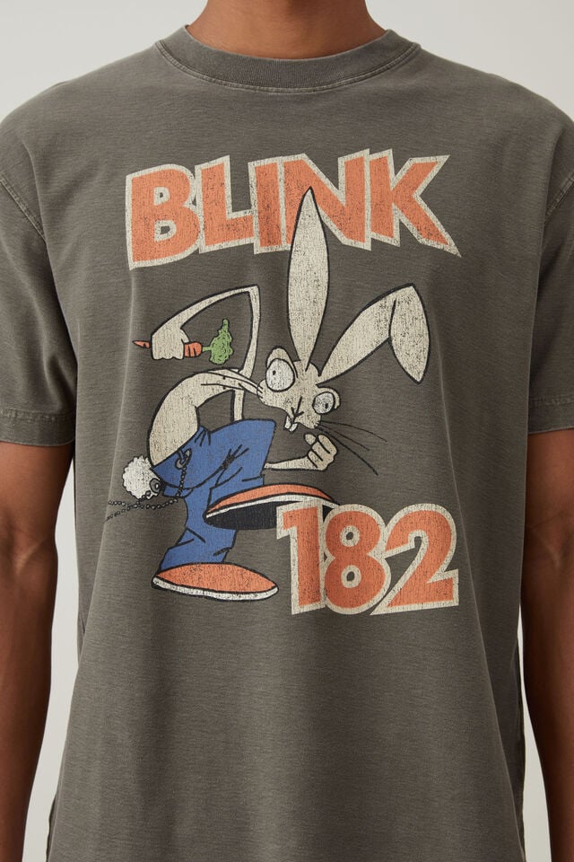 Blink 182 Loose Fit T-Shirt, LCN MT MARSH BROWN/BUNNY