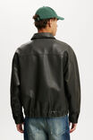Faux Leather Bomber, BLACK - example image 3