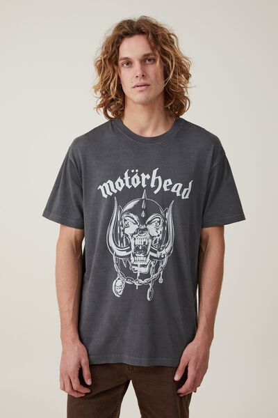 Premium Loose Fit Music T-Shirt, LCN GM FADED SLATE/MOTORHEAD - WARPIG