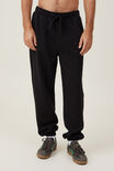 Baggy Cuffed Track Pant, BLACK - alternate image 2
