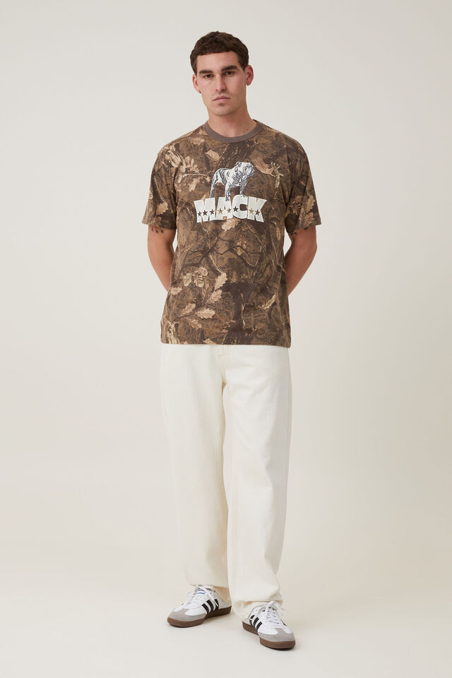 Camiseta - Mack Trucks Loose Fit T-Shirt, LCN MAC CAMO/BULLDOG