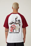 Mtv X Rolling Stones Loose Fit T-Shirt, LCN BRA VINTAGE WHITE/CRIMSON/MOON MAN - alternate image 3