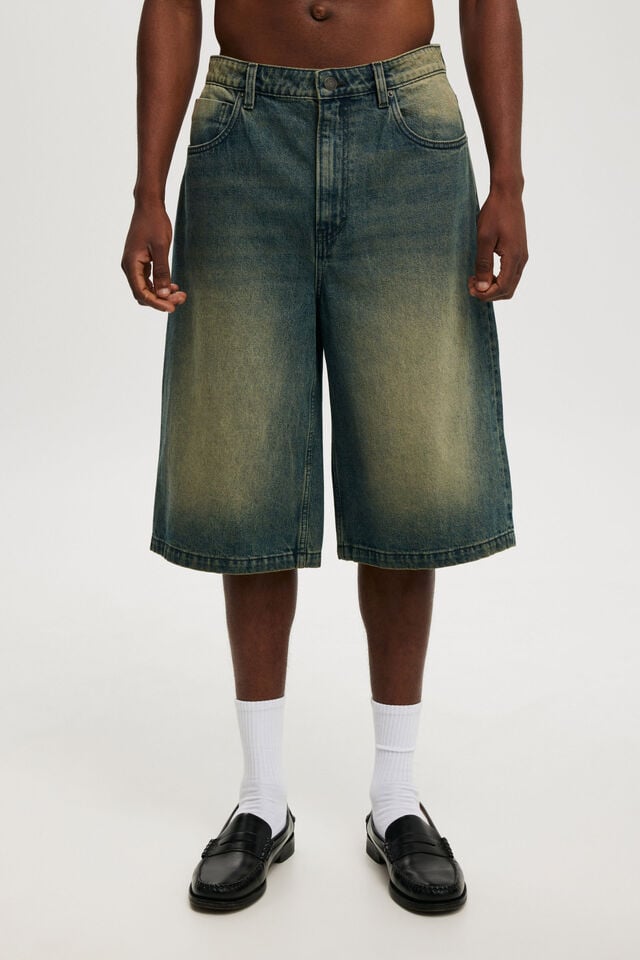 Super Baggy Jort, Y2K WASHED BLUE