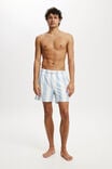 Stretch Swim Short, PALE BLUE STRIPE - alternate image 1