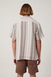 Palma Short Sleeve Shirt, TAN BUSY STRIPE - alternate image 3