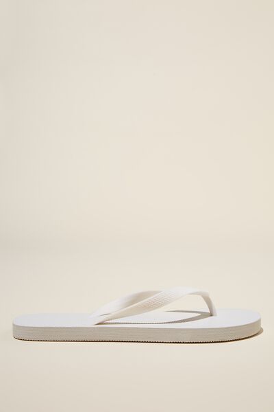Recycled Flip Flop, WHITE