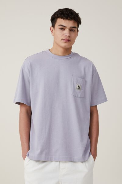 Box Fit Pocket T-Shirt, PURPLE DUST/CIVIC OUTERWEAR