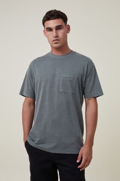 Camiseta - Organic Loose Fit T-Shirt, DUFFLE GREEN