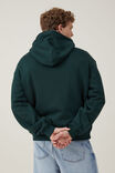 Box Fit College Hoodie, PINE NEEDLE GREEN / NYC WAX CREST - alternate image 3