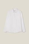 Linen Long Sleeve Shirt, WHITE - alternate image 5