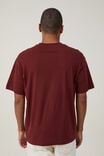 Camiseta - Organic Loose Fit T-Shirt, DARK CARMINE - vista alternativa 3