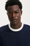 Cropped Fit T-Shirt, VINTAGE NAVY / VINTAGE WHITE RINGER - example image 4