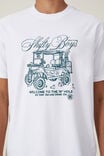 Premium Loose Fit Art T-Shirt, WHITE / SB GOLF CART - alternate image 4