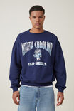 Box Fit License College Crew Sweater, IMG INDIGO / NORTH CAROLINA MASCOT - alternate image 1