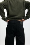 Relaxed Tapered Jean, PITCH BLACK - alternate image 5