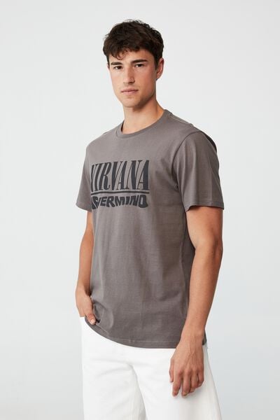 Tbar Collab Music T-Shirt, LCN MT SLATE STONE/NIRVANA - NEVERMIND