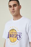 Active Nba Oversized T-Shirt, LCN NBA WHITE / LAKERS CHAMPIONSHIPS - alternate image 4