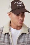 Boné - Trucker Hat, CHOCOLATE/DON T MESS WITH TEXAS - vista alternativa 2