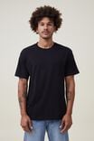 Camiseta - Organic Loose Fit T-Shirt, BLACK - vista alternativa 1