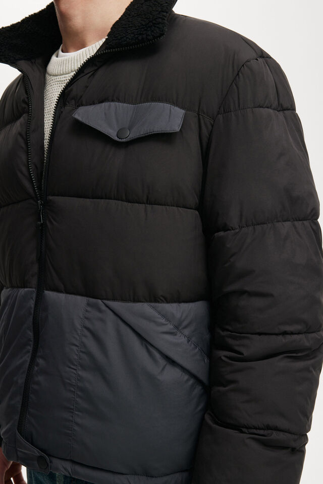 Vermont Puffer Jacket, BLACK