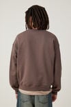 Box Fit Crew Sweater, WASHED CHOCOLATE - alternate image 3