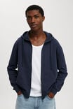 Hyperweave Zip Up Hoodie, TRUE NAVY - alternate image 1