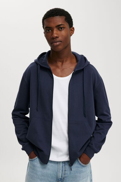 Hyperweave Zip Up Hoodie, TRUE NAVY