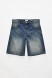 Baggy Denim Short, STATIC BLUE - example image 2