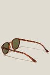 Lorne Polarized Sunglasses, TORT/GREEN - alternate image 3