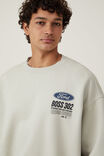 Ford Box Fit Crew Sweater, LCN FOR IVORY/ BOSS 302 - alternate image 4