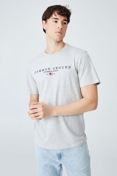 Tbar Classic T-Shirt, LIGHT GREY MARLE/COMMON GROUND SPORTIF