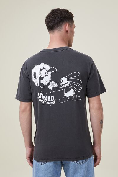 Oswald Loose Fit T-Shirt, LCN DIS BLACK/FANCY POCKET