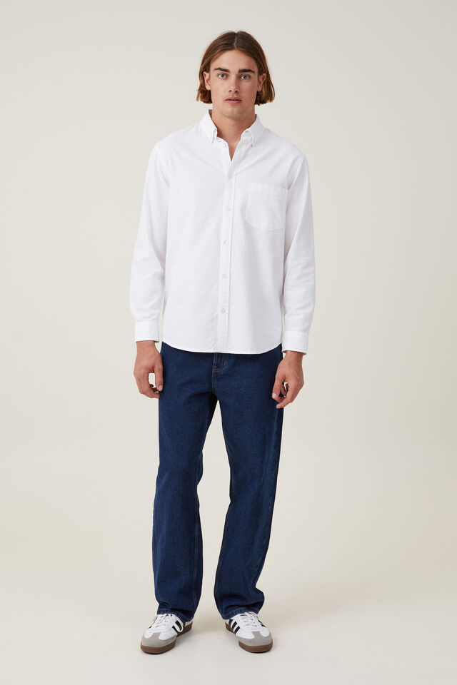 Mayfair Long Sleeve Shirt, WHITE