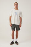 Premium Loose Fit Art T-Shirt, BONE / LATE CHECKOUT - alternate image 2