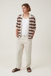 Linen Pleat Pant, OATMEAL - alternate image 1