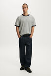 Everyday Fit T-Shirt, GREY MARLE / VINTAGE NAVY RINGER - example image 2