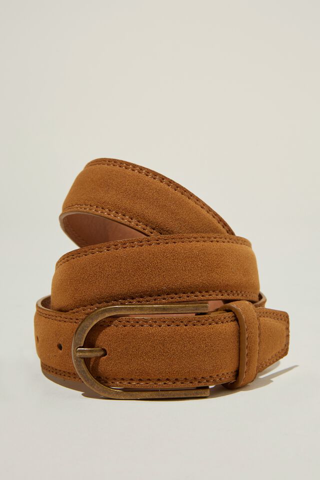 1 Belt in Chocolate Suede