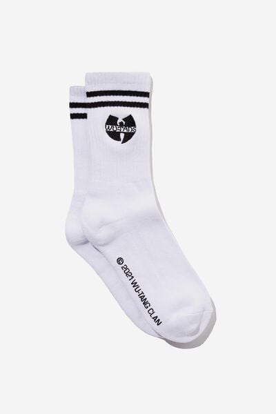 Special Edition Active Sock, LCN BRA WHITE/BLACK WUTANG STRIPE