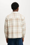 Boxy Overshirt, STONE SHADOW CHECK - example image 3