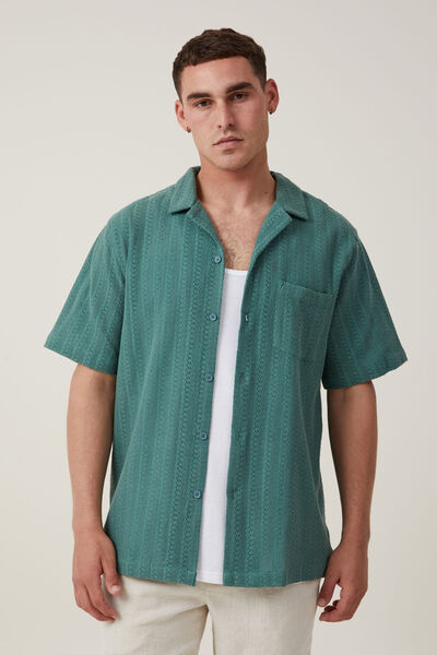 Palma Short Sleeve Shirt, FOREST PATTERN