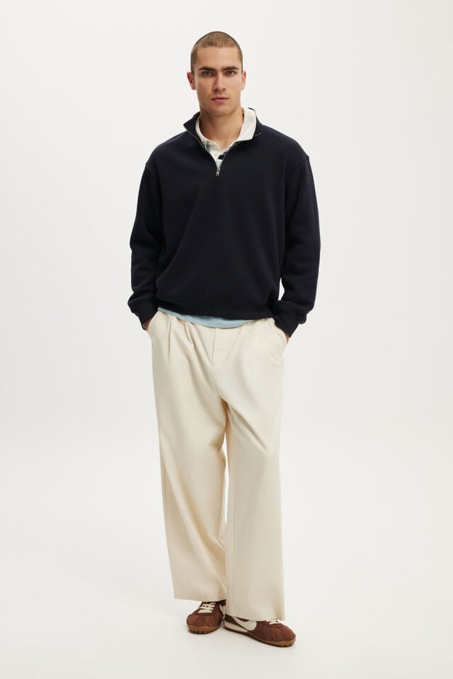 1/4 Zip Fleece, INK NAVY
