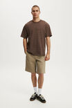 Everyday Fit T-Shirt, ESPRESSO / OAT STRIPE - example image 2